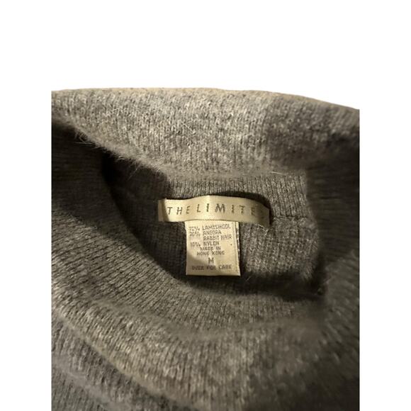 VTG The Limited 90s Grey Turtleneck Angora/Lambswool Sweater – Size M CozyCore - Picture 2 of 5